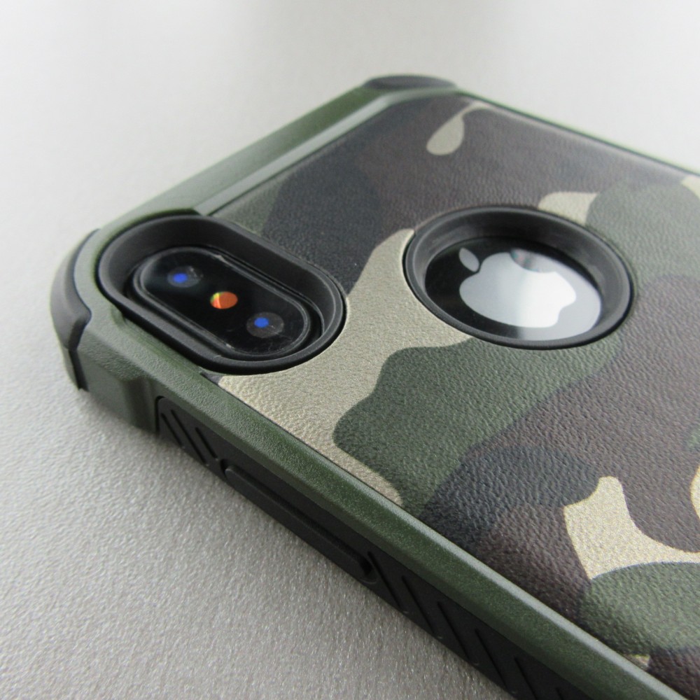 Coque iPhone X / Xs - Militaire - Vert