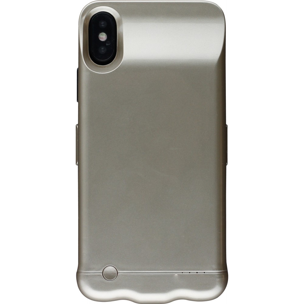 Coque iPhone X / Xs - Power case batterie externe - Or