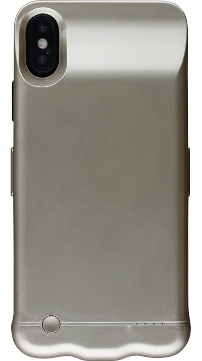 Hülle iPhone X / Xs -  Power Case external battery - Gold