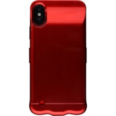 Coque iPhone X / Xs - Power case batterie externe - Rouge