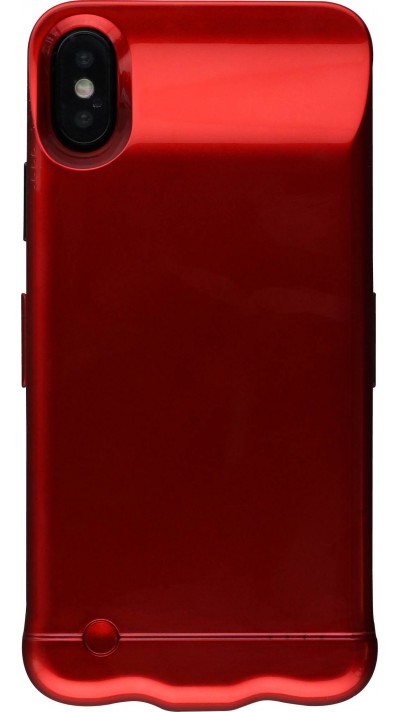 Coque iPhone X / Xs - Power case batterie externe - Rouge