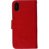 Coque iPhone X / Xs - Premium Flip - Rouge