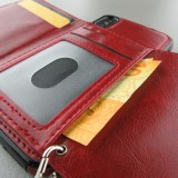 Hülle iPhone X / Xs - Side Wallet - Bordeau