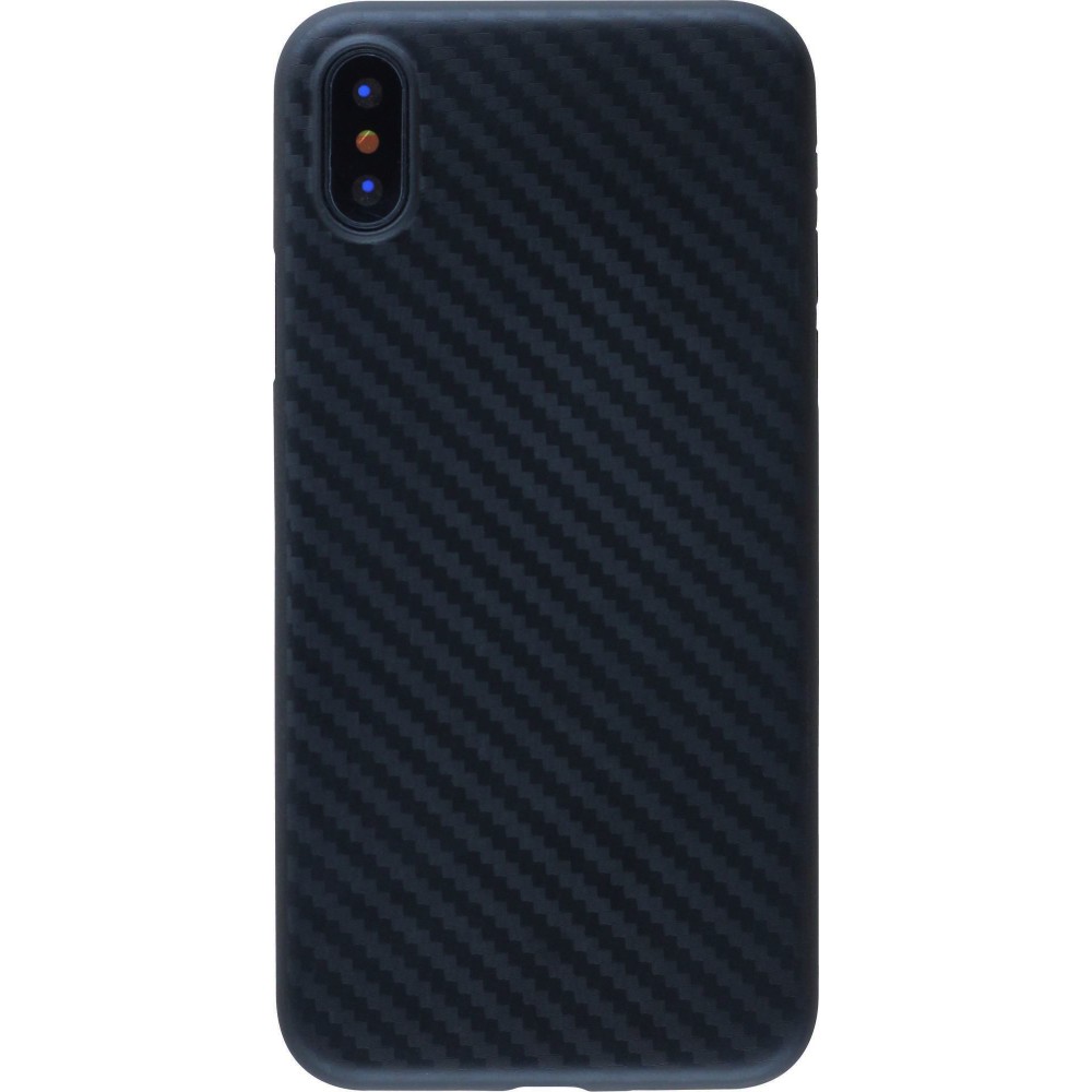 Coque iPhone X / Xs - TPU Carbon