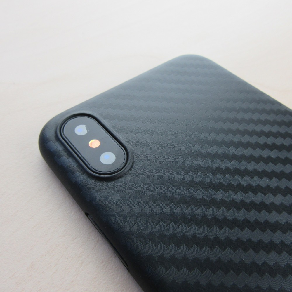 Hülle iPhone X / Xs - TPU Carbon