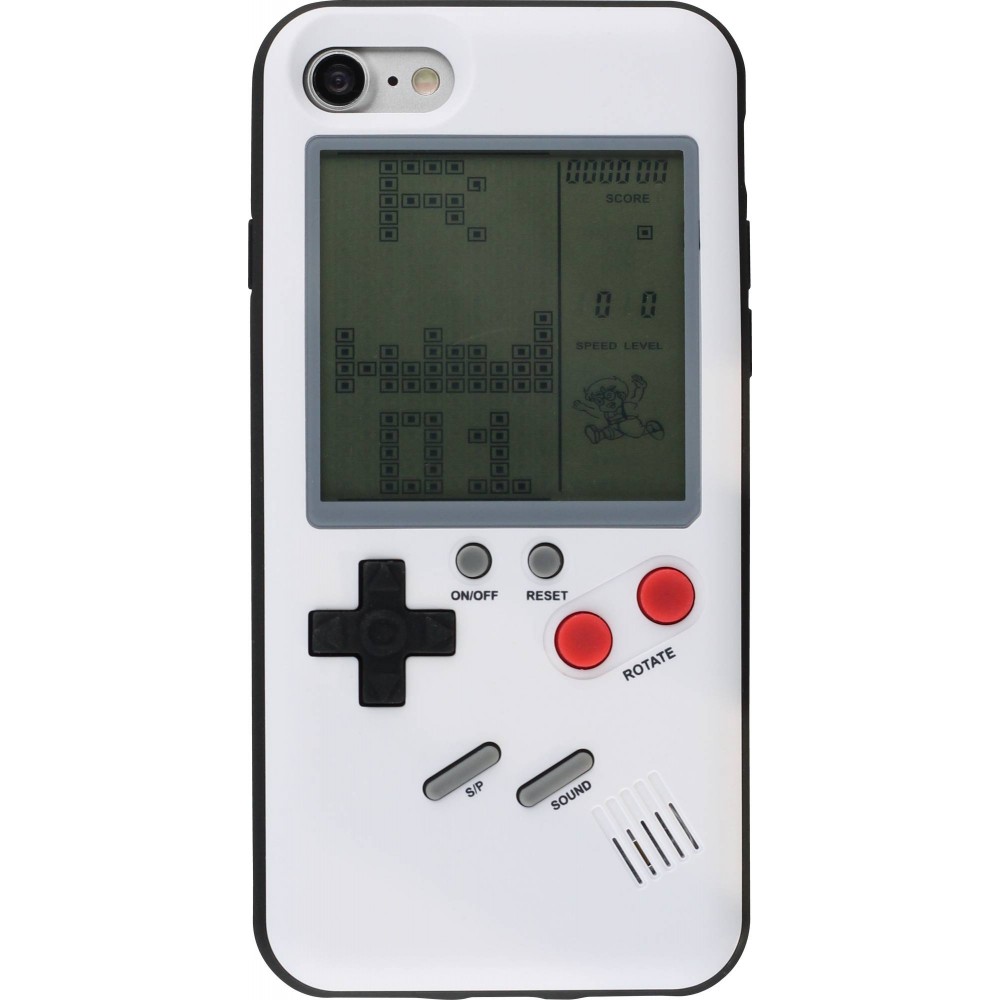 Hülle iPhone 7 Plus / 8 Plus - Tetris Game Boy - Weiss