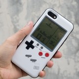 Coque iPhone 7 / 8 / SE (2020, 2022) - Tetris Game Boy - Blanc