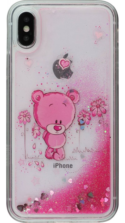 Coque iPhone X / Xs - Water Stars ourson fleurs