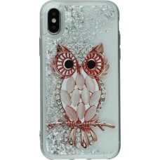 Hülle iPhone X / Xs - Water Stars Owl