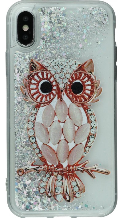 Coque iPhone X / Xs - Water Stars Owl