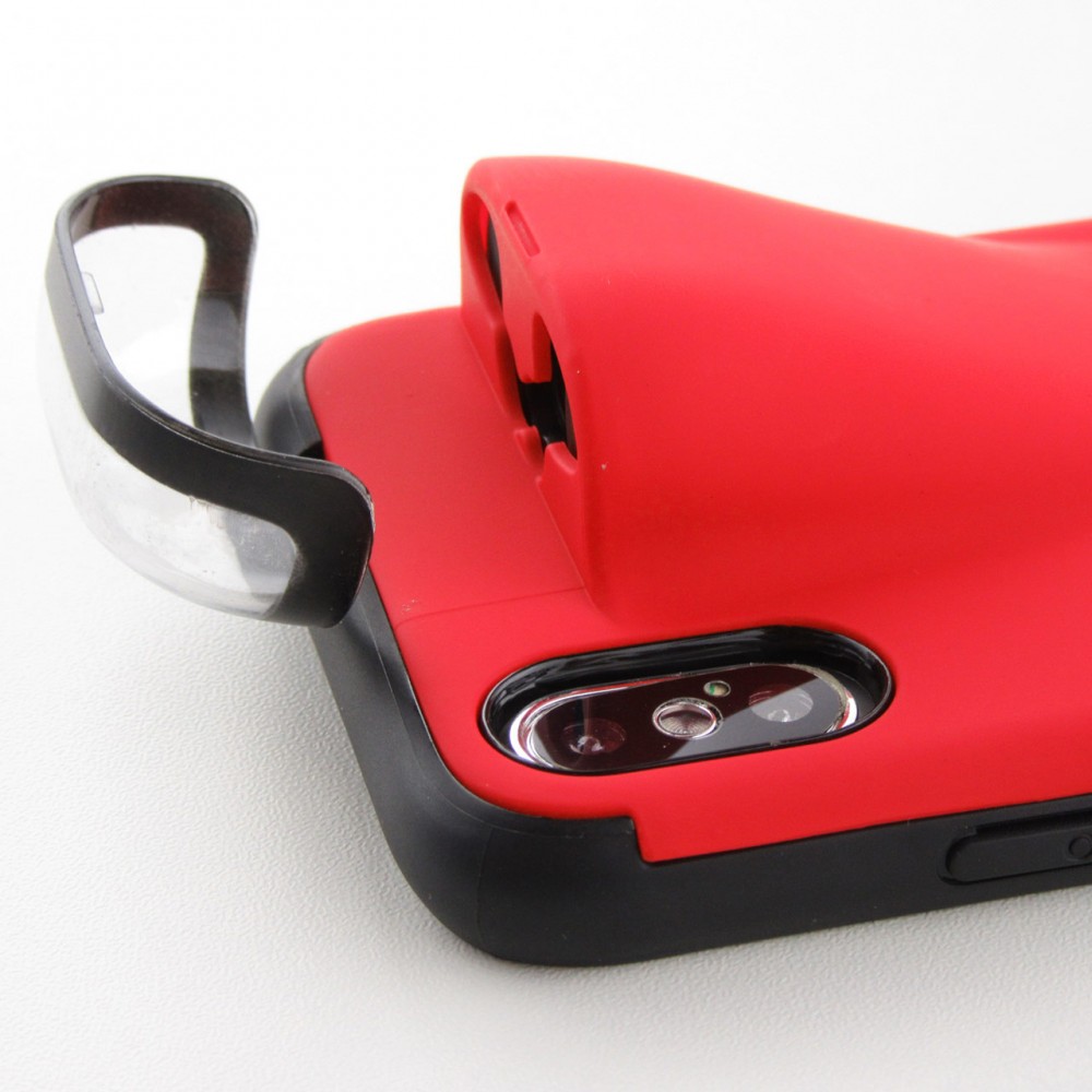 Coque iPhone X / Xs - 2-In-1 AirPods - Rouge