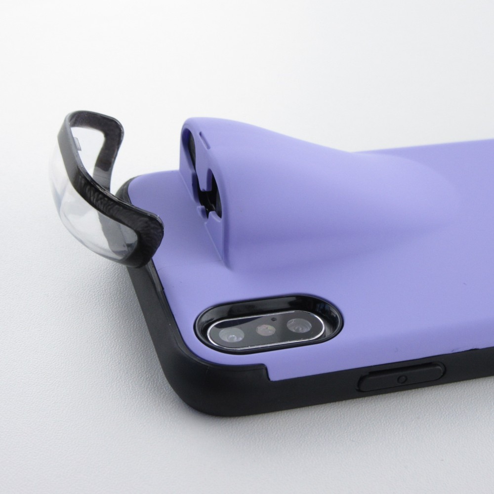 Coque iPhone X / Xs - 2-In-1 AirPods - Violet