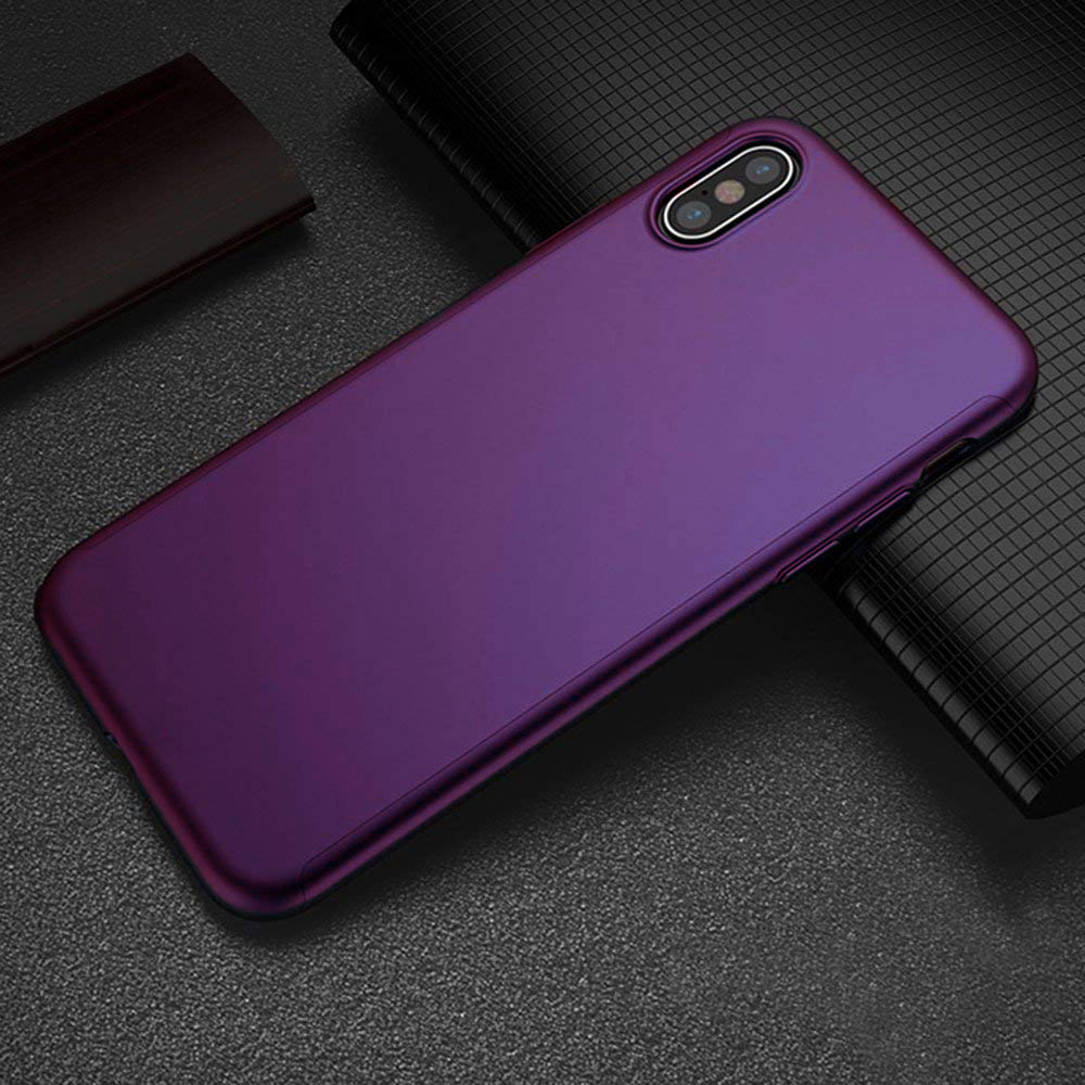 Hülle iPhone XR -  360° Full Body - Violett