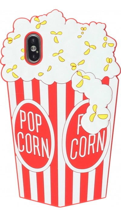 Hülle iPhone X / Xs - 3D Fun Pop corn