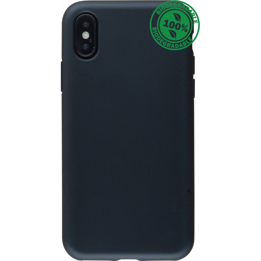 Hülle iPhone X / Xs - Bio Eco-Friendly - Schwarz