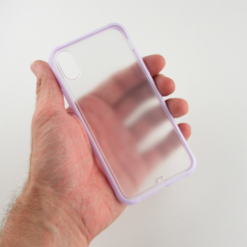 Hülle iPhone Xs Max - Bumper Blur - Violett
