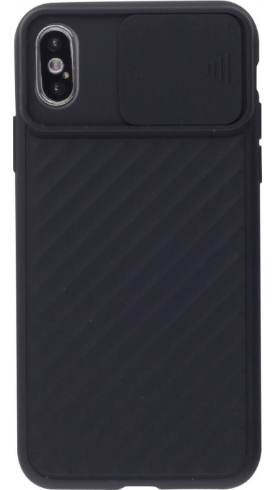 Coque iPhone Xs Max - Caméra Clapet - Noir