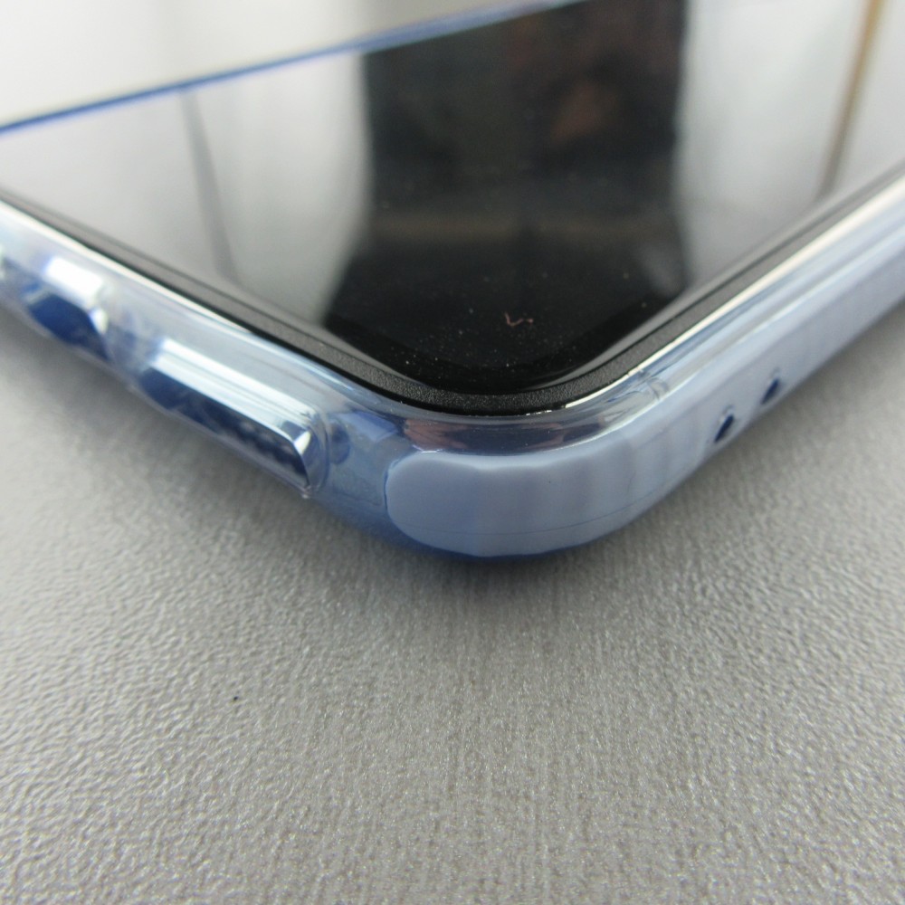 Coque iPhone Xs Max - Clear kaleido - Bleu