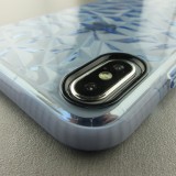 Coque iPhone Xs Max - Clear kaleido - Bleu
