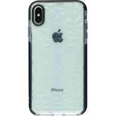 Coque iPhone X / Xs - Clear kaleido - Noir