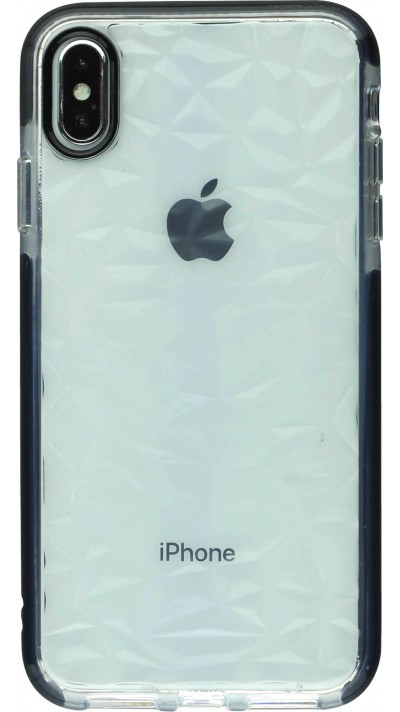 Coque iPhone Xs Max - Clear kaleido - Noir