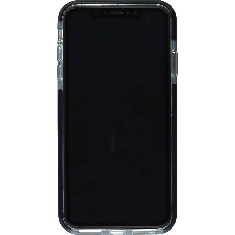 Coque iPhone X / Xs - Clear kaleido - Noir