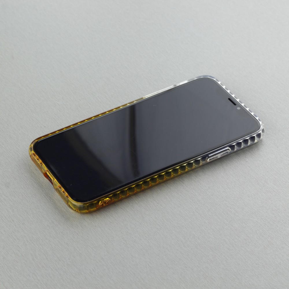 Coque iPhone X / Xs - Diamond 3D jaune