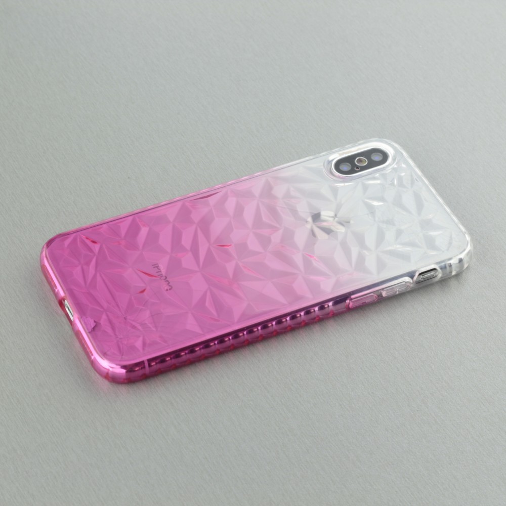 Coque iPhone Xs Max - Diamond 3D - Rose