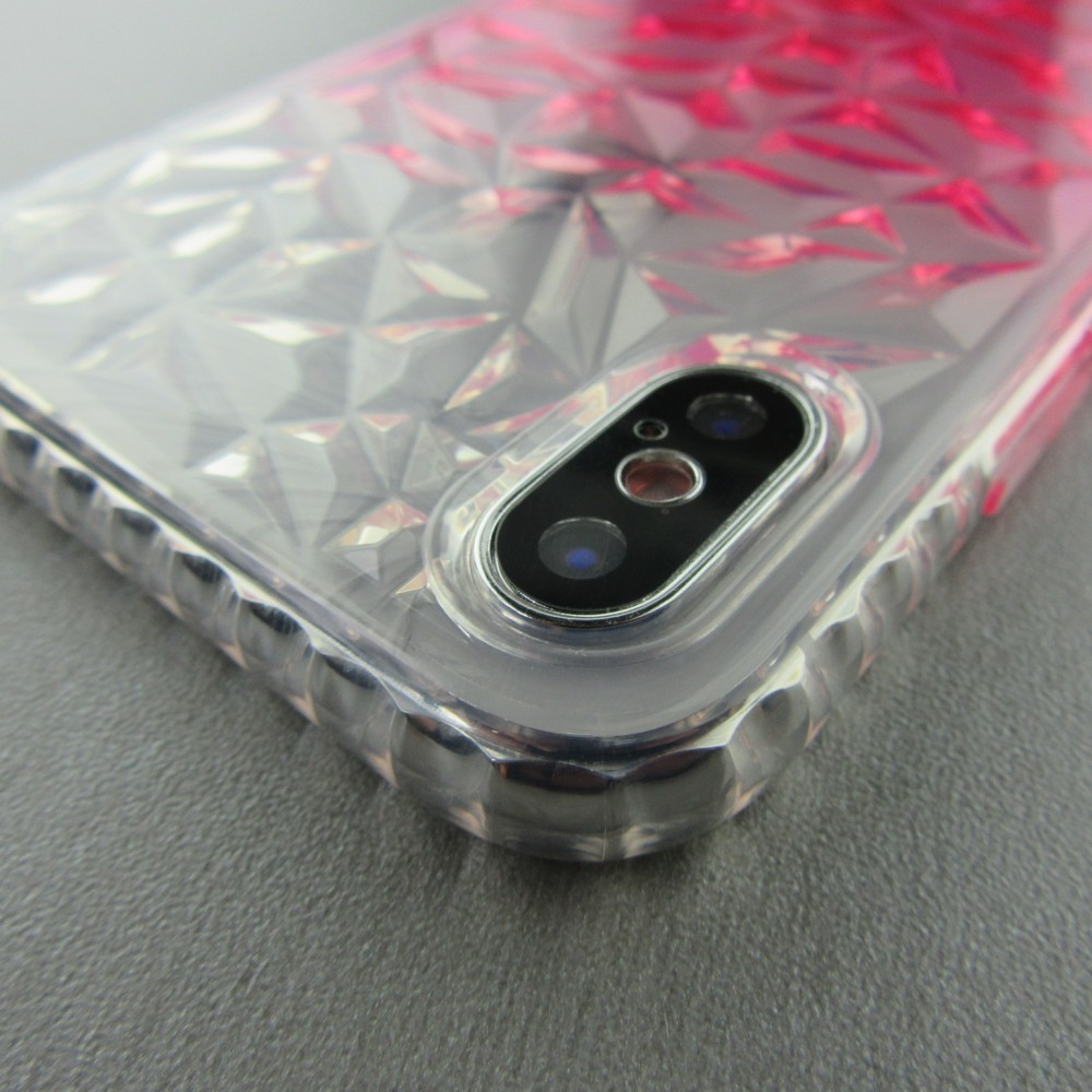 Coque iPhone Xs Max - Diamond 3D - Rose