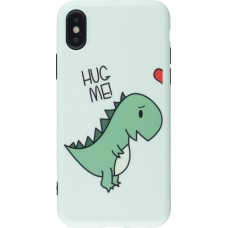 Coque iPhone X / Xs - Dino hug man