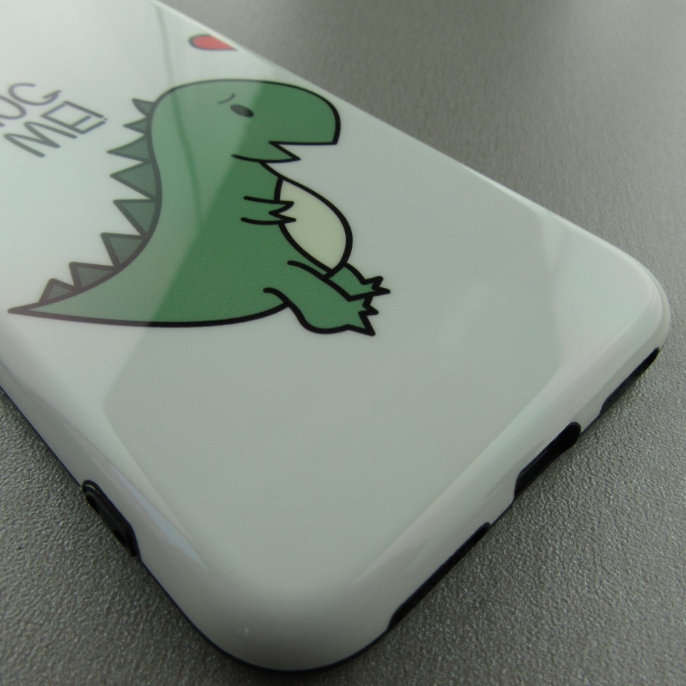 Coque iPhone X / Xs - Dino hug man