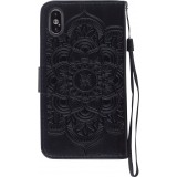 Hülle iPhone X / Xs - Flip Dreamcatcher - Schwarz