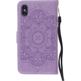 Hülle iPhone Xs Max - Flip Dreamcatcher - Violett