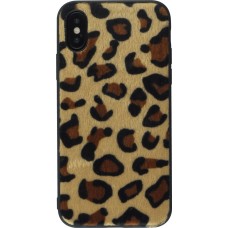 Hülle iPhone XR - Pelz leopard