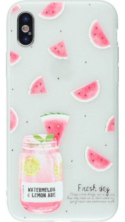 Coque iPhone X / Xs - Frosted cocktail