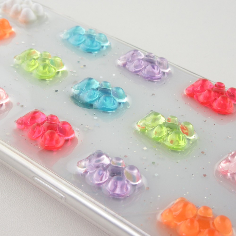 Hülle iPhone X / Xs - 3D Bear Candy Gel