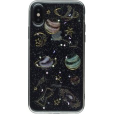 Coque iPhone Xs Max - Gel Univers planètes