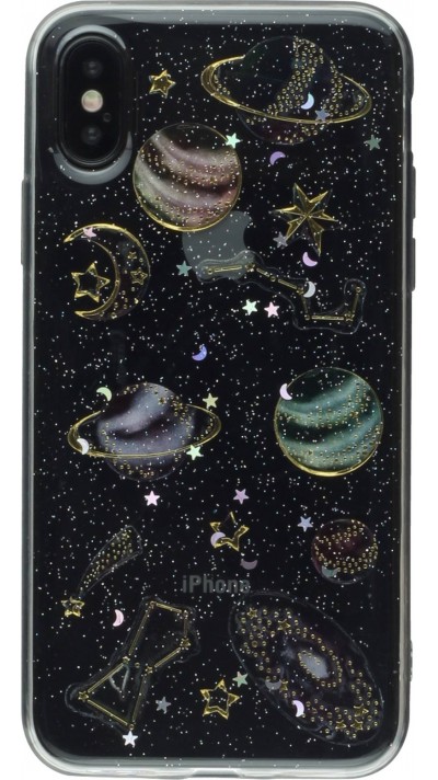 Coque iPhone X / Xs - Gel Univers planètes