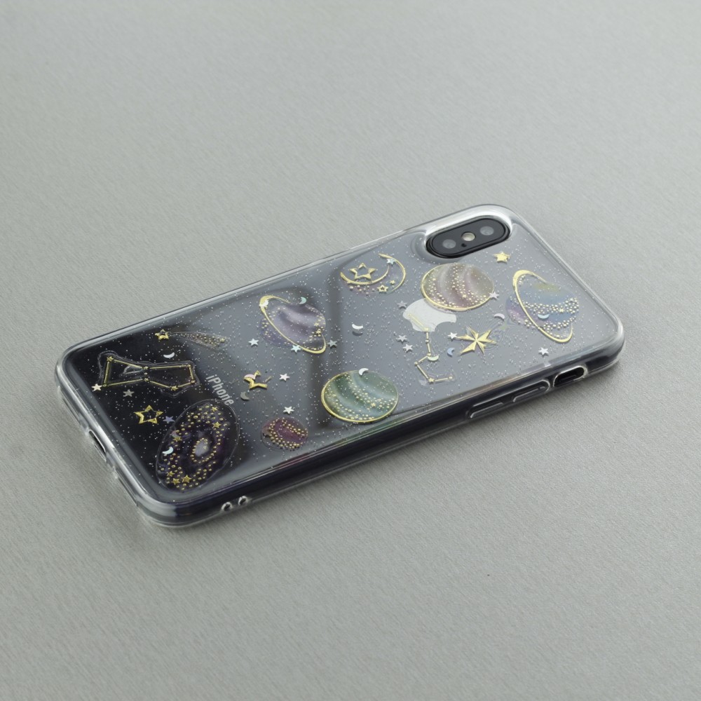 Coque iPhone X / Xs - Gel Univers planètes