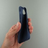 Coque iPhone X / Xs - Gel coeur - Bleu