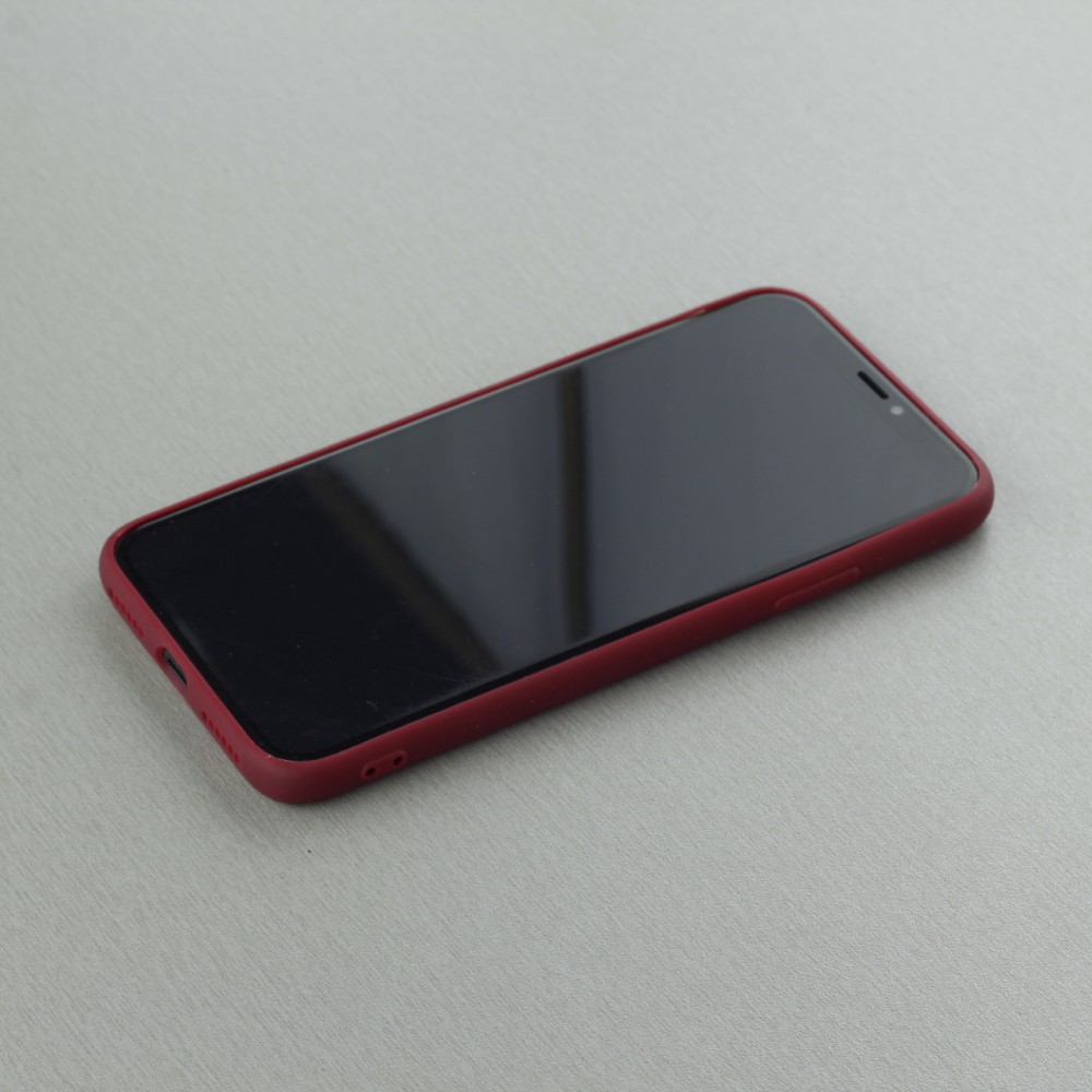 Coque iPhone XR - Gel coeur - Rouge