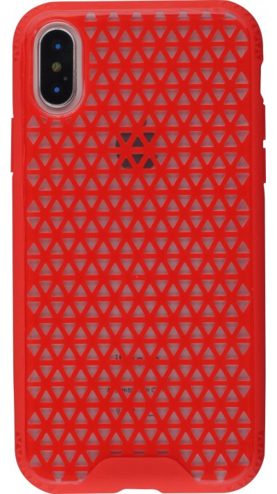 Coque iPhone X / Xs - Géométrique triangle - Rouge