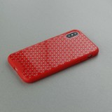 Hülle iPhone X / Xs - Geometrisch Dreieck - Rot