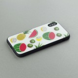 Coque iPhone Xs Max - Glass Exotic Fruits