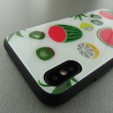 Coque iPhone Xs Max - Glass Exotic Fruits