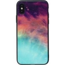 Coque iPhone X / Xs - Glass Space Nebula