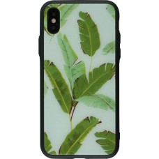 Coque iPhone X / Xs - Glass feuille