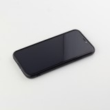 Coque iPhone X / Xs - Miroir bords en silicone noirs