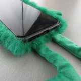 Coque iPhone X / Xs - Grenouille drôle en peluche - Vert