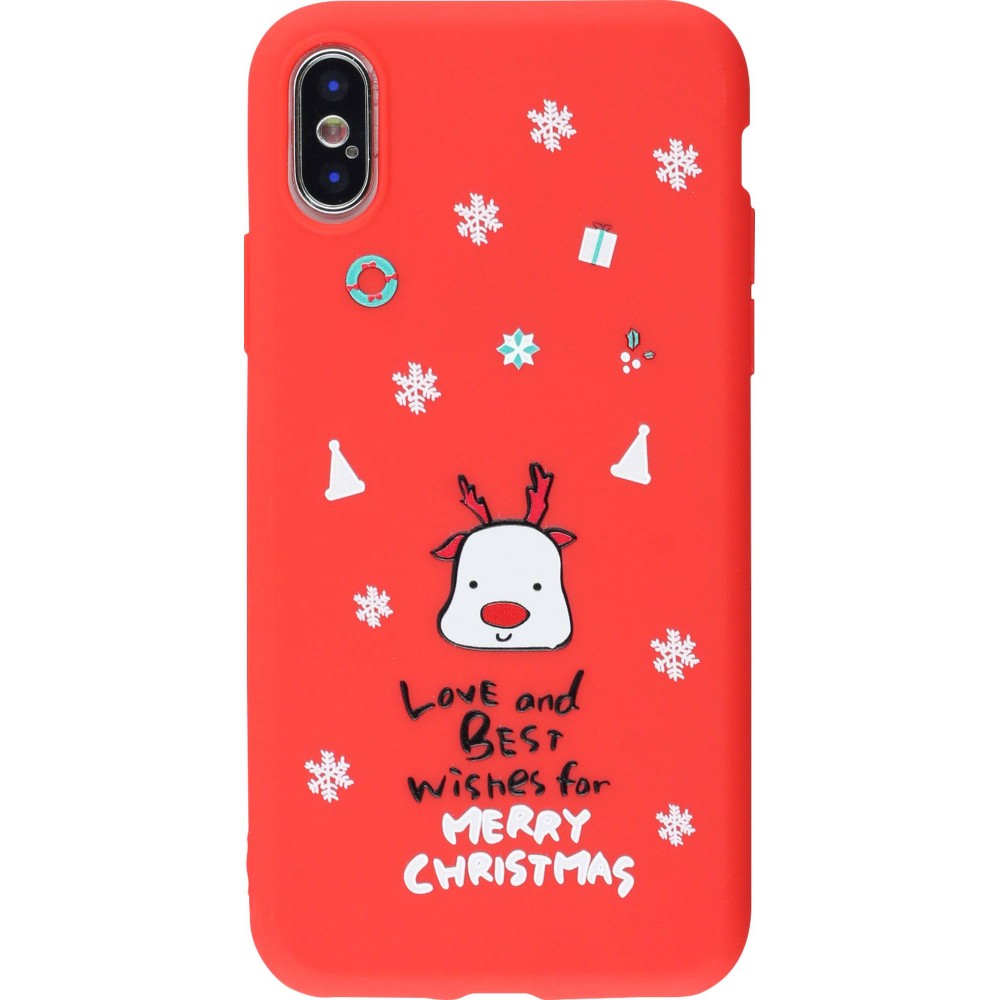 Coque iPhone X / Xs - Noël best wishes